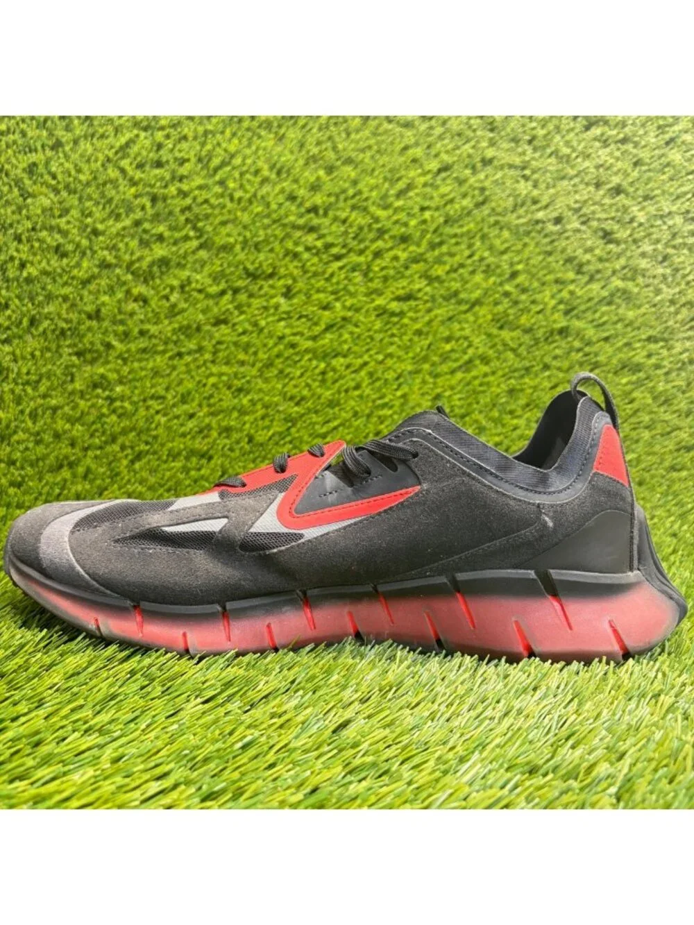 Reebok Zig Kinetica Concept Type 2 Mens Size 11.5 Black Running Shoes Sneakers_3